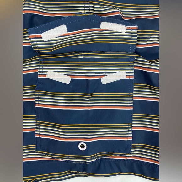 Goodthreads Men's Swim Shorts Navy/Striped - Size 42 NWOT SKU1062 - Picture 5 of 12